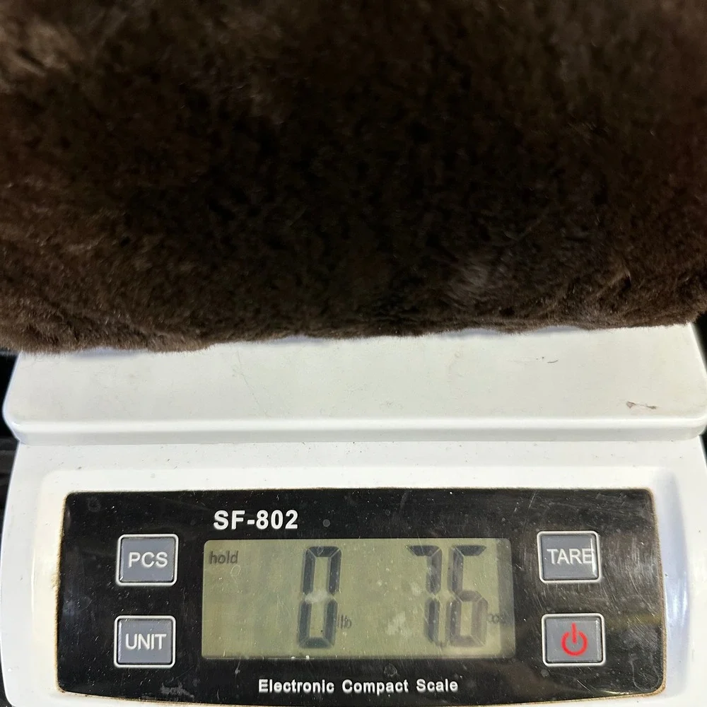 Lisette Lazarus Hand Muff Womens Brown Vintage Faux Fur Union Made Winter Glam